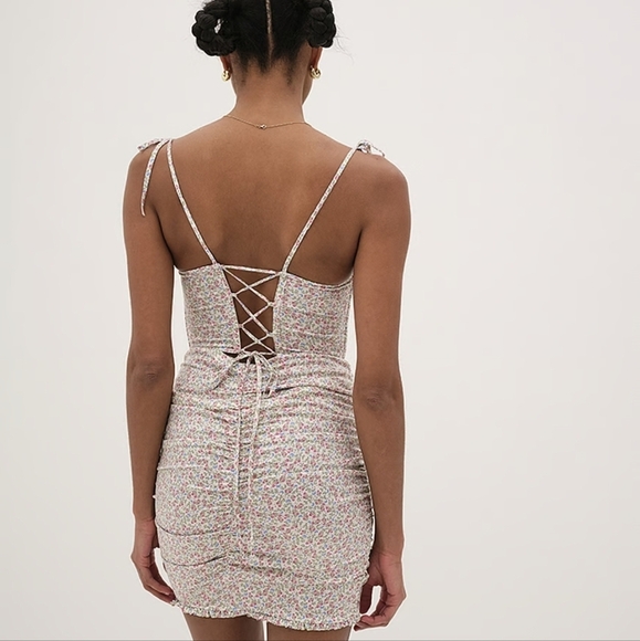 Victoria Secret For Love & Lemons Baby Butterfly Coquette Corset Mini Dress - Picture 2 of 14